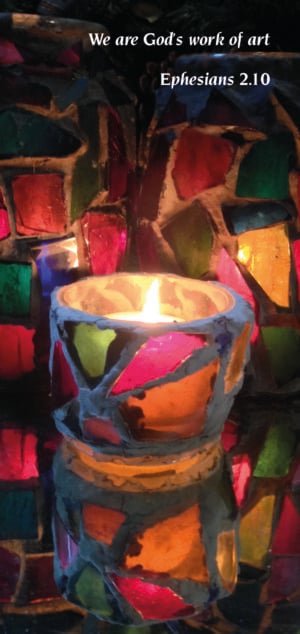 Contemplation 122: Candlelit Stained Glass