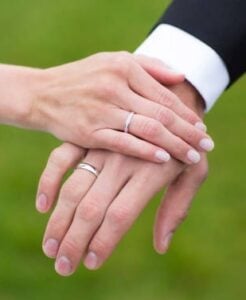 Hands Showing Wedding Rings