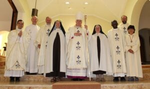 Sr Sarah's Solemn Profession, at the end of Mass 